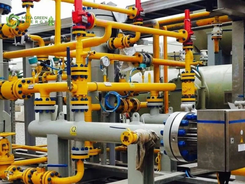 Sơ đồ nguyên lý hoạt động hệ thống gas LPG 8 bình
