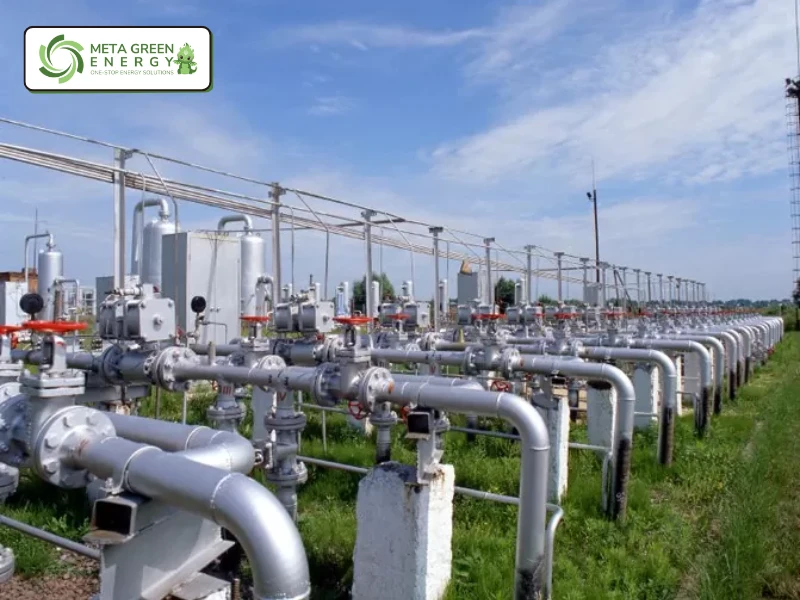 Khí thiên nhiên được xử lý sau khi khai thác